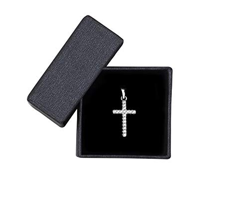 Sofia Milani - Solid 925 Sterling Silver Pendant for Women - with Zirconia Stones - Cross Design - 60255