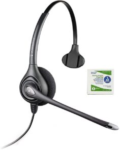 plantronics hw251n supraplus wideband headset (64338-31) (renewed)