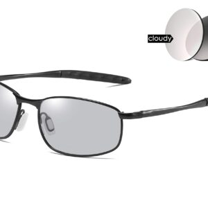 FEISEDY Classic Polarized Photochromic Sunglasses Driving Photosensitive Glasses B2444