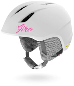 giro launch mips youth snow helmet - matte white - size s (52–55.5 cm)