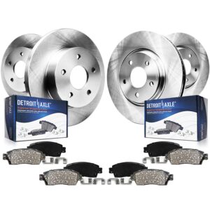 Detroit Axle - Brake Kit for 2002 2003 2004 2005 Ford Explorer Mercury Mountaineer Disc Brake Rotors Replacement Ceramic Brakes Pads Front and Rear