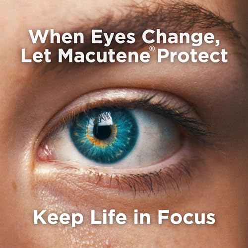 Natural Eye Health Vitamins with Bilberry Zeaxanthin Lutein - Macular Support Supplement, Formula Based On AREDS2® Clinical Trials Plus Carotenoids Quercetin EGCG - Macutene® Protect (60 Capsules)