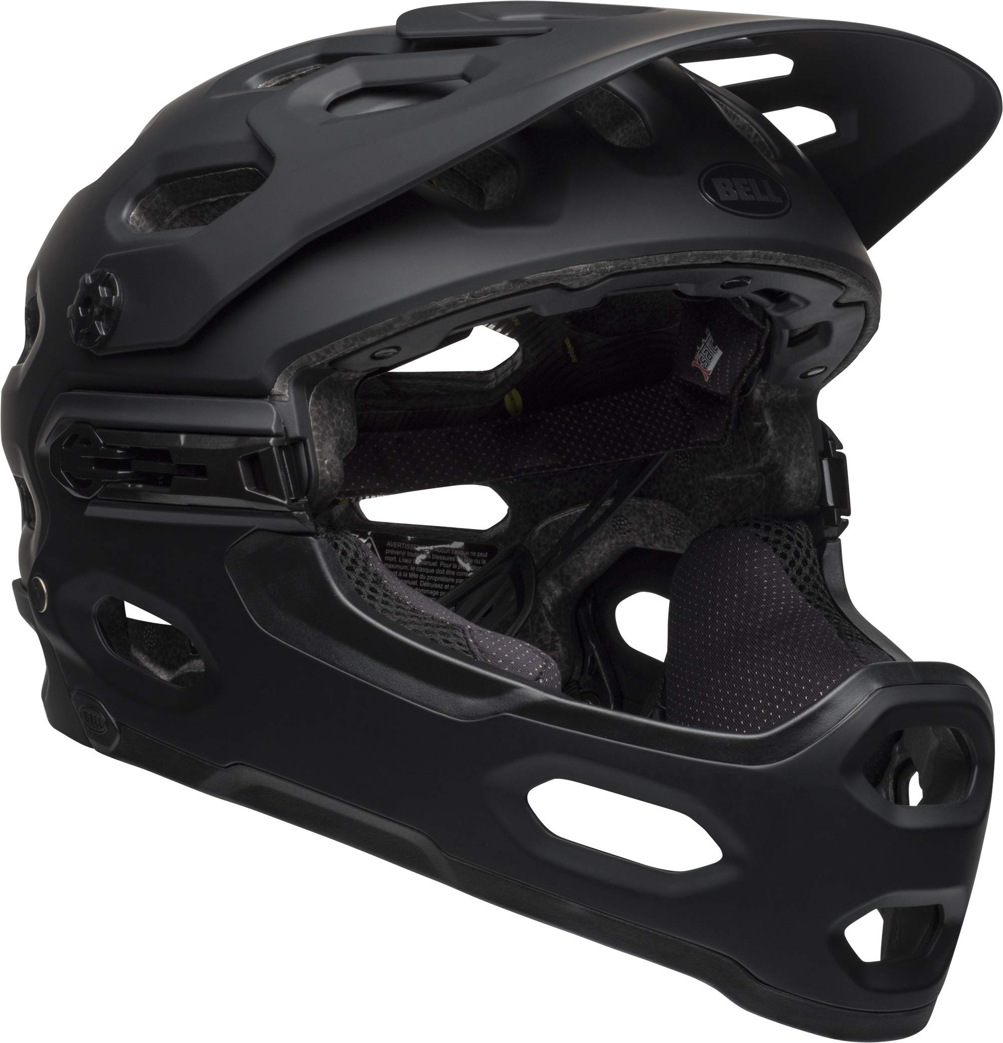 Bell Super 3R MIPS Adult Mountain Bike Helmet - Matte Black/Gray (2022), Large (58-62 cm)