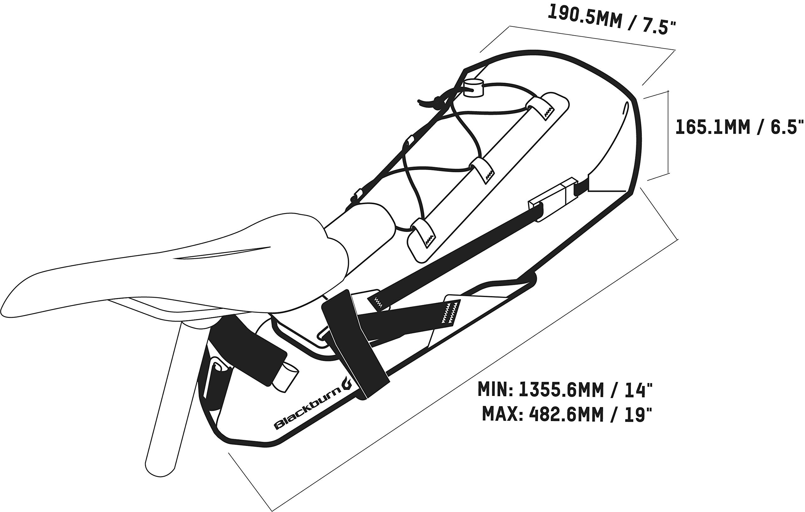 Blackburn Outpost Elite Universal Seat Pack and Dry Bike Bag (Black/Grey, One Size)