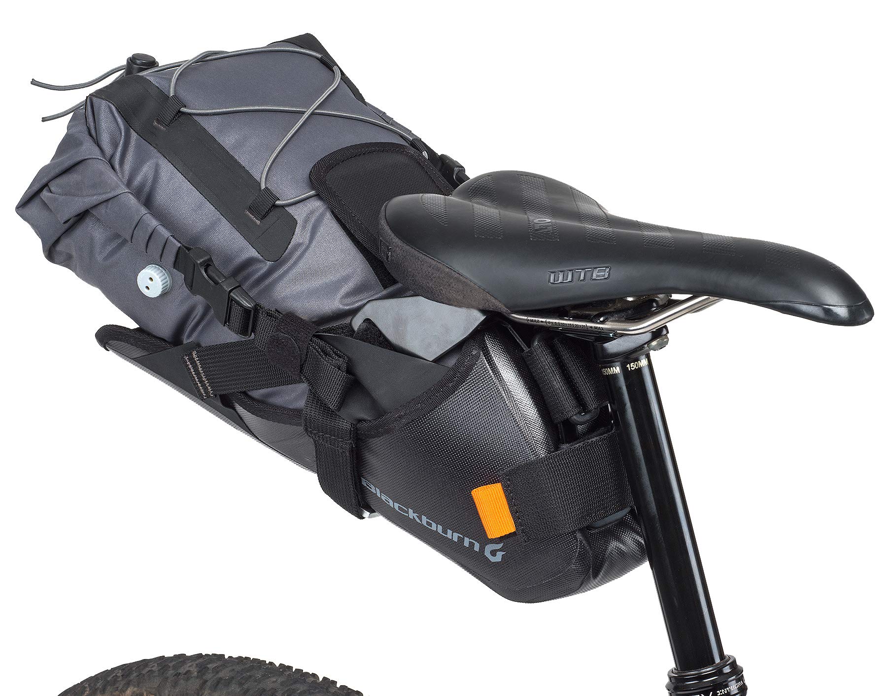 Blackburn Outpost Elite Universal Seat Pack and Dry Bike Bag (Black/Grey, One Size)