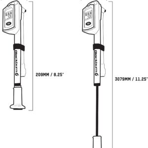 Blackburn Honest Digital Shock Pump (Silver, One Size)