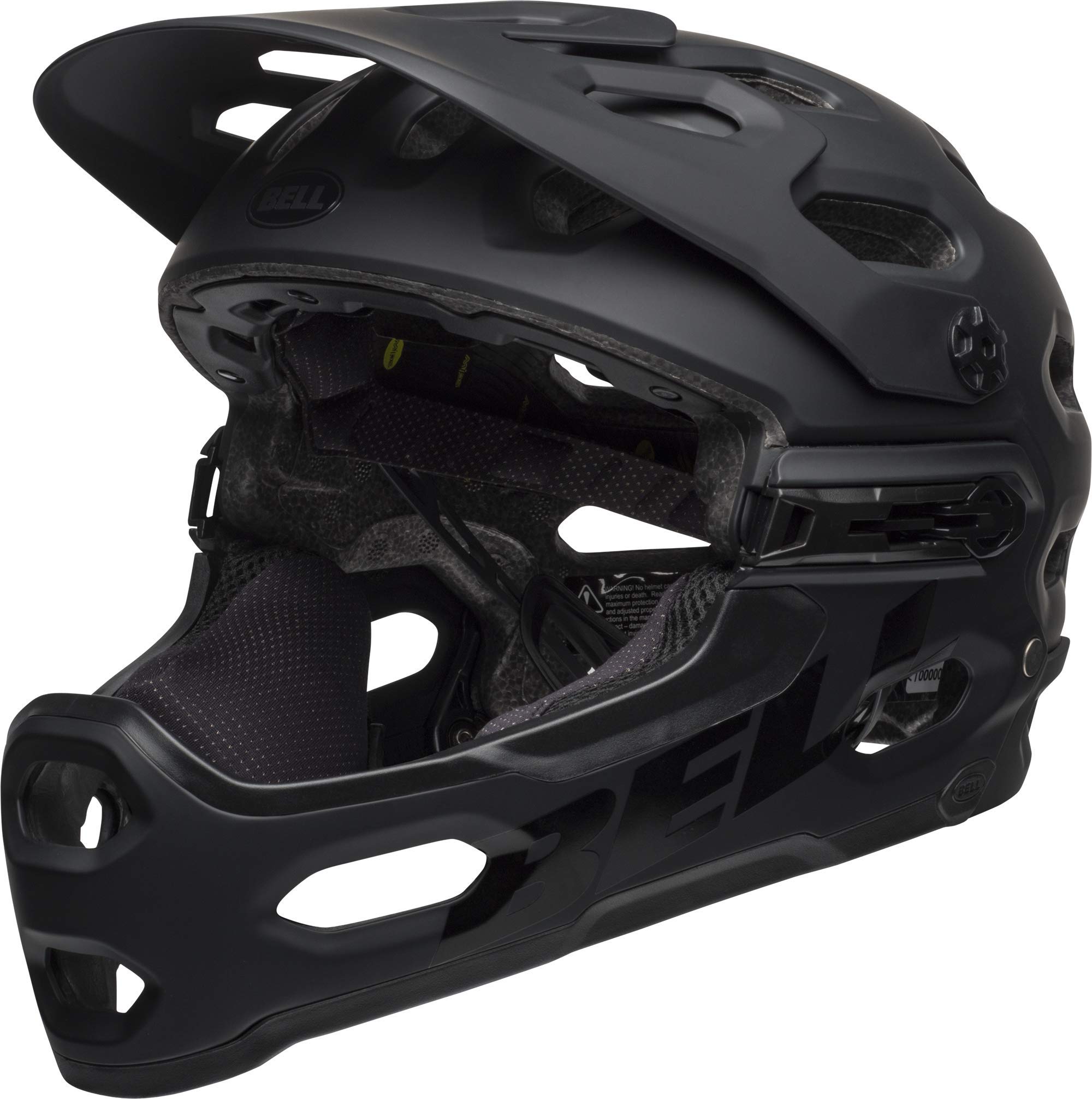 Bell Super 3R MIPS Adult Mountain Bike Helmet - Matte Black/Gray (2022), Medium (55-59 cm)