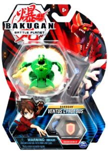 bakugan, ventus cyndeous, 2-inch tall collectible transforming creature, for ages 6 and up