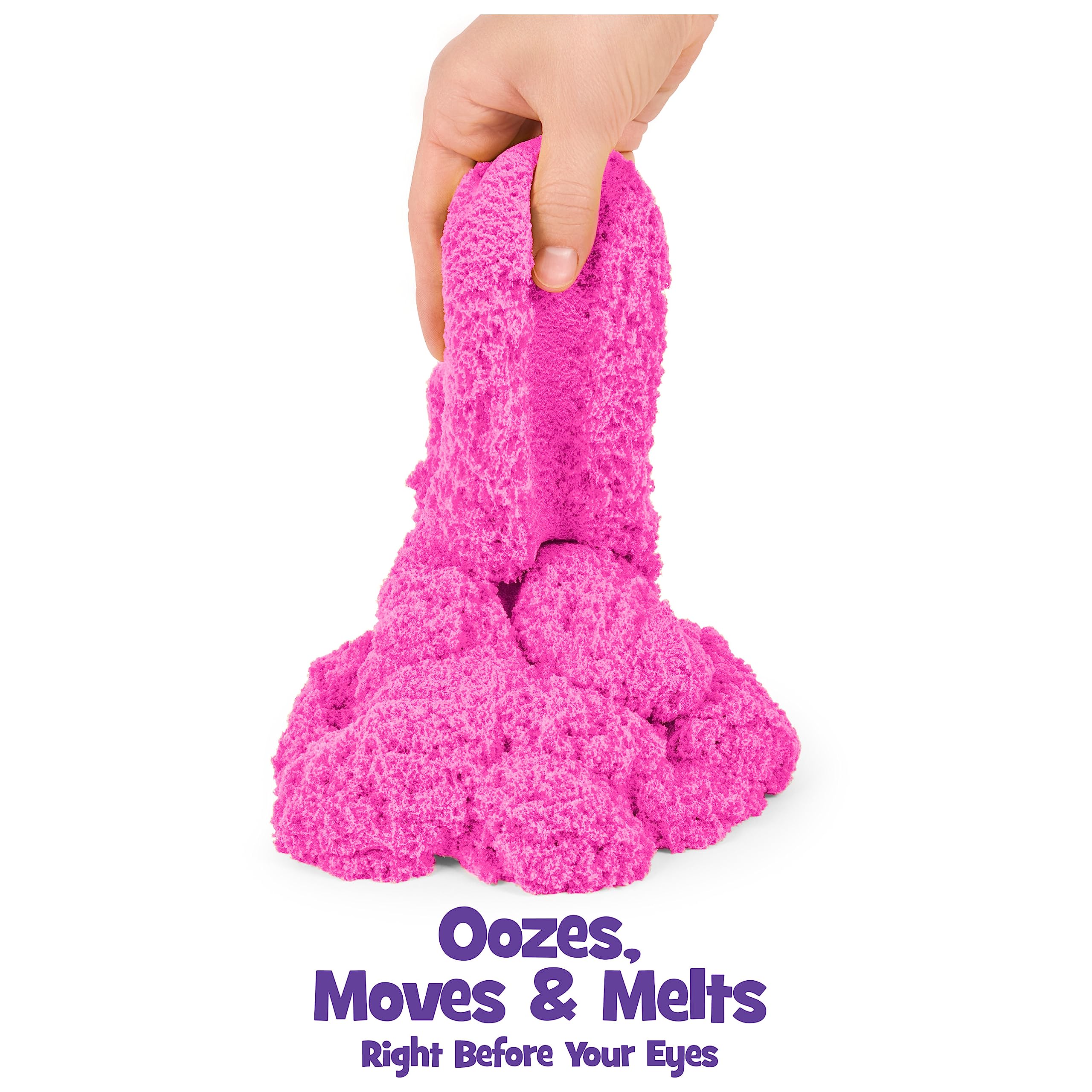 Kinetic Sand, The Original Moldable Sensory Play Sand, Pink, 2 lb. Resealable Bag, Ages 3+