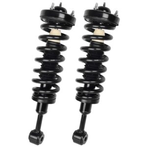 autosaver88 front complete struts compatible with 2004-2008 ford f150, 2006-2008 lincoln mark lt 4wd shock absorber coil spring assembly