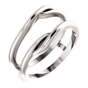 14k White Gold Ring Guard Size 6.5 Jewelry for Women