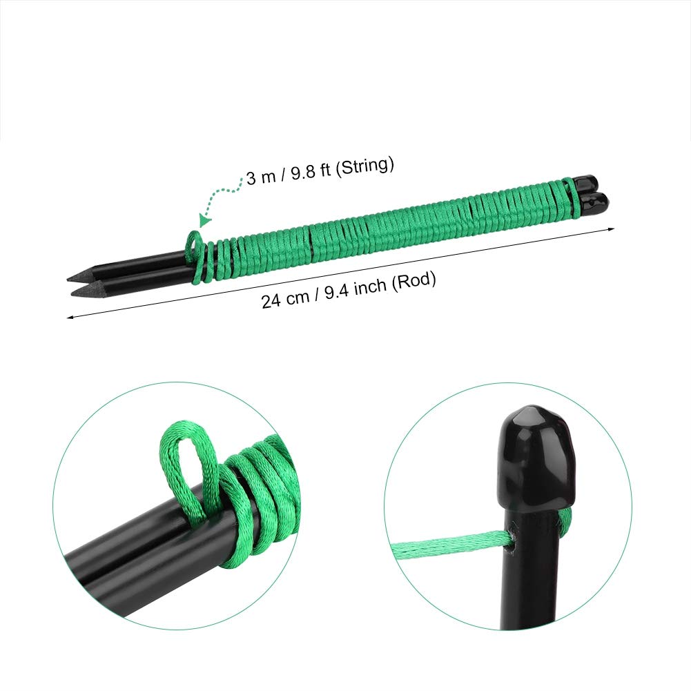 Dioche Golf Alignment Sticks, Outdoor Solid Fibreglass Golf Training Aid Golf Putting String Line Improve Golf Skills for Golf Beginners, Professional Players