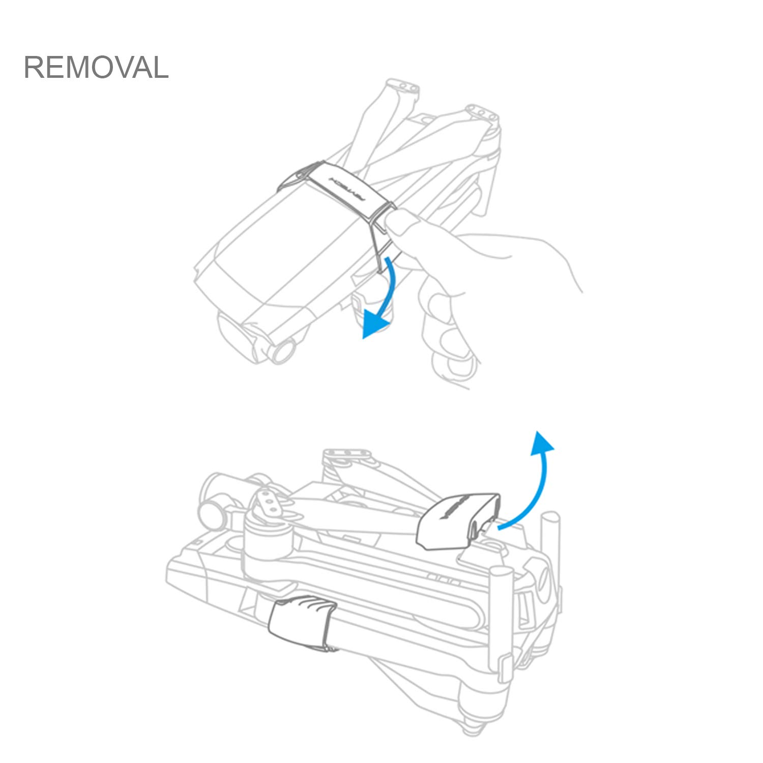 PGYTECH Propeller Fix Paddle Blade Holder Protect Paddle Clip for DJI Mavic 2 Pro/Mavic 2 Zoom Drone Accessories