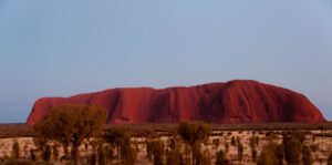 posterazzi ayers rock at dusk northern territory australia poster print, (27 x 9)