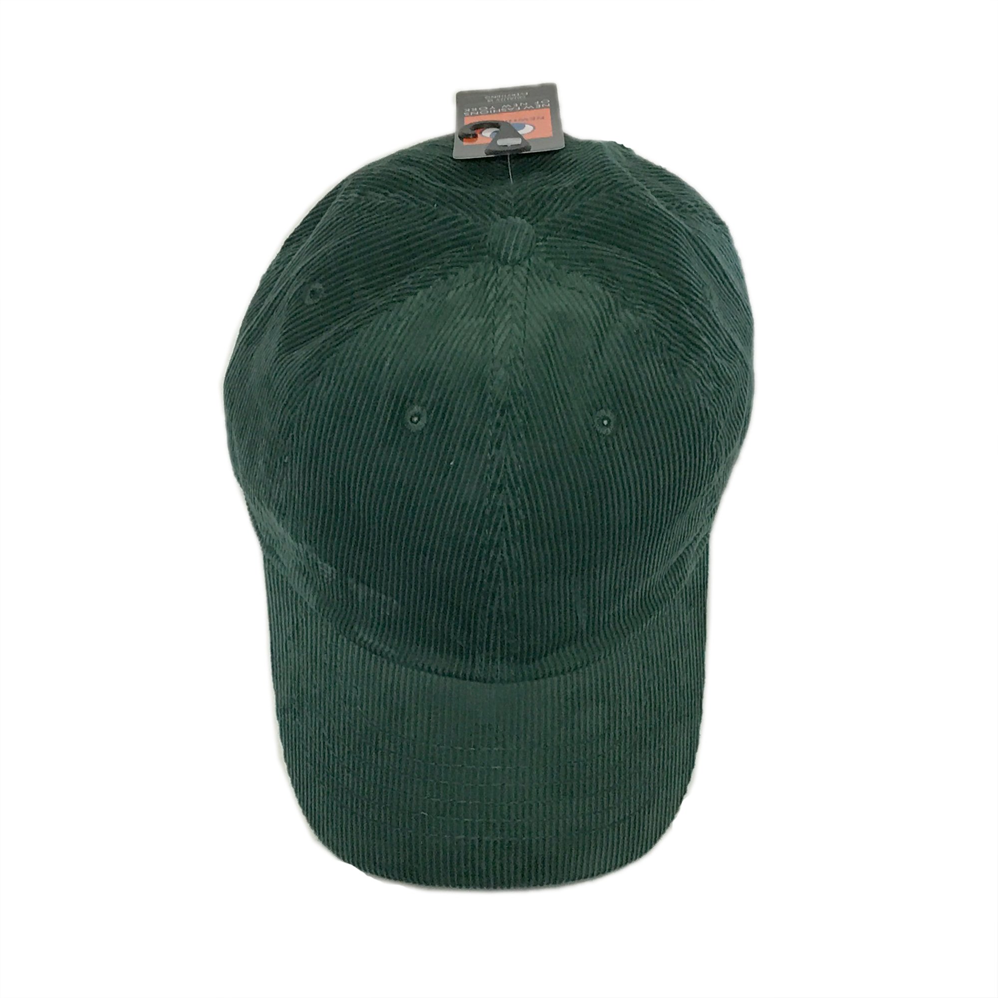 Newhattan Solid Corduroy 100% Cotton Vintage Unisex Baseball Adjustable Polo Trucker Cap Hat (Green)