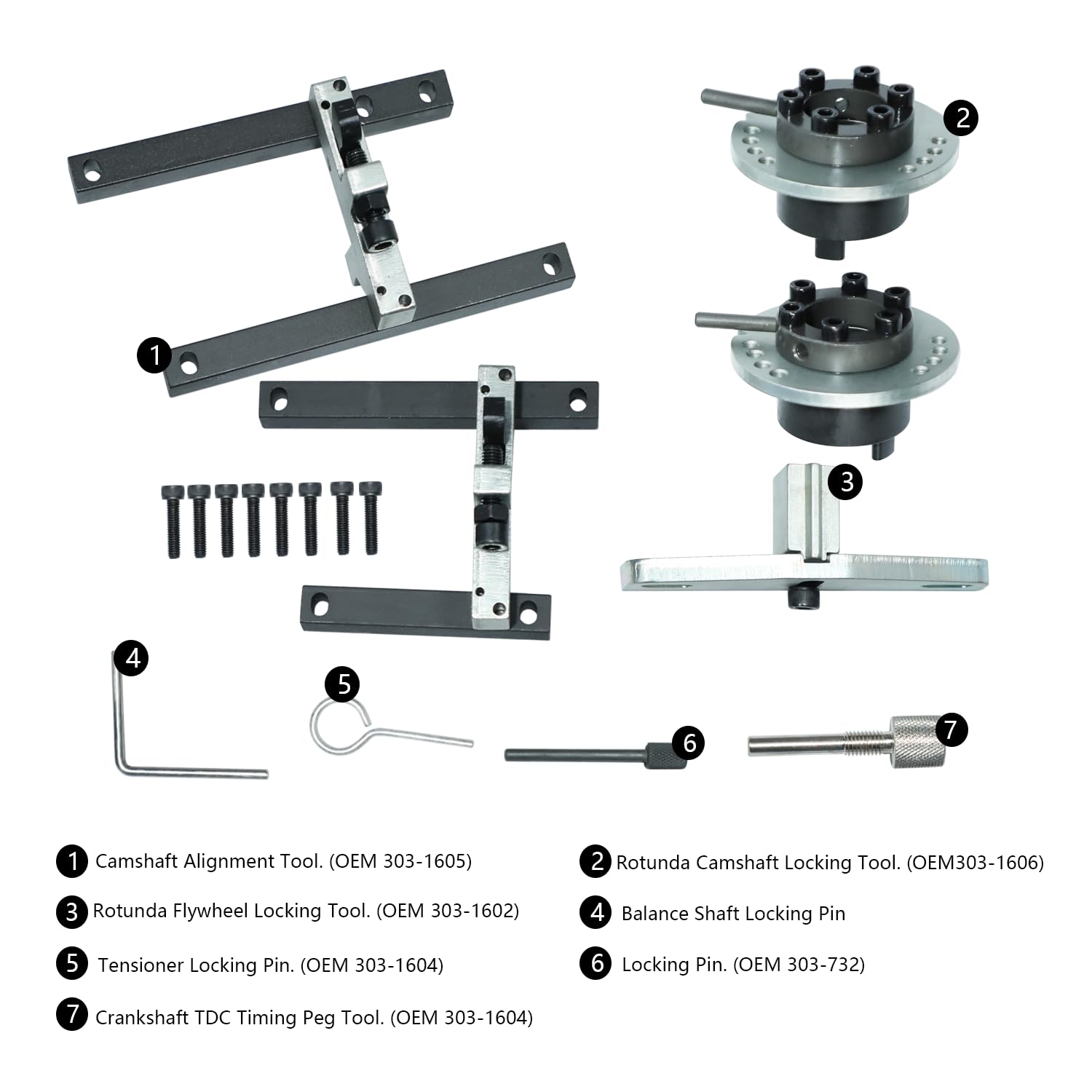 Belt Engine Timing Locking Setting Tools Set for Ford 1.0 ECOBOOST Lock Tool KIT SCTi