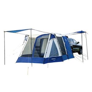 kingcamp melfi plus suv car tent 3 seasons 4-6 person multifunctional, suitable camping traveling family outdoor activities