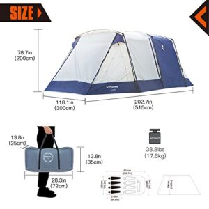 KingCamp Melfi Plus SUV Car Tent 3 Seasons 4-6 Person Multifunctional, Suitable Camping Traveling Family Outdoor Activities