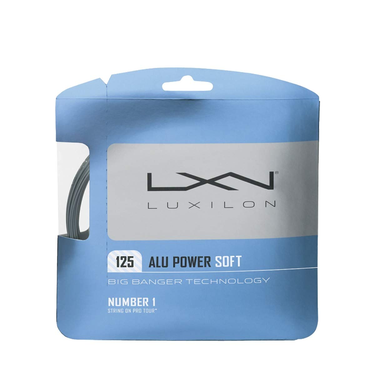 Luxilon Big Banger ALU Power Soft 16 Gauge - 125 Polyester (Poly) Tennis Racquet String 2-Pack (2 Sets Per Order)