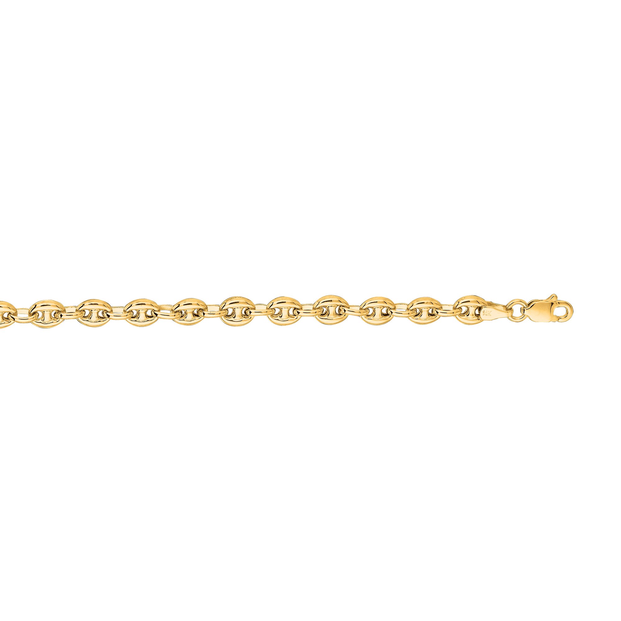 MCS Jewelry 14 Karat Puffed Mariner Link Chain Necklace 14K 4.7mm (Length: 18" - 24") (18)