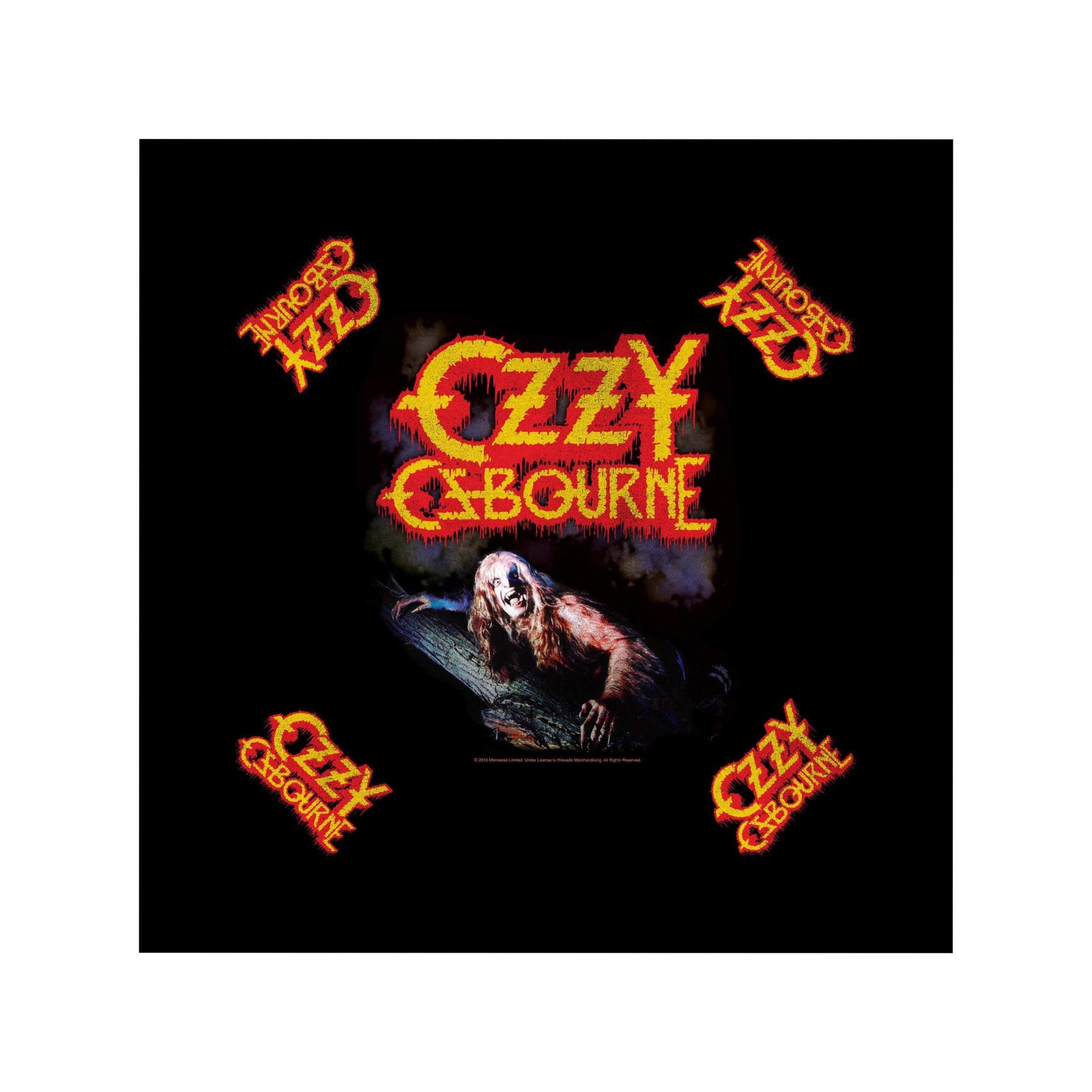 Ozzy Osbourne Bark At The Moon Bandana Apparel Metal Head Band Art Head Kerchief