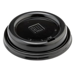 Restaurantware LIDS ONLY: Restpresso Coffee Cup Lids For 4 Ounce Cups 500 Disposable Paper Cup Lids - Cups Sold Separately Elevated Drinking Spout Gray Plastic Hot Cup Lids Air Flow Vent