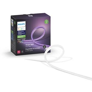 philips hue white & color ambiance outdoor lightstrip 2m/7ft (requires hue hub, works with amazon alexa, apple homekit, and google assistant)