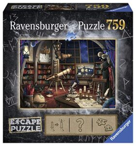 ravensburger escape puzzle - space observatory 759 piece jigsaw | unique escape room experience | perfect for kids and adults aged 12 and up | fsc certified materials | 27'' x 20'' size