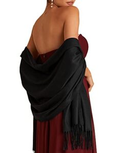 furtalk women's pashmina shawls and wraps for evening dress long scarf wedding bride bridesmaid shawl gifts