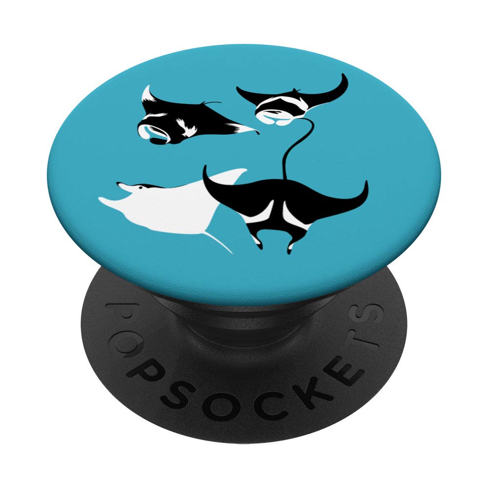 Bank of fish Stingray PopSockets Grip and Stand for Phones and Tablets