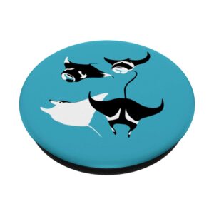 Bank of fish Stingray PopSockets Grip and Stand for Phones and Tablets