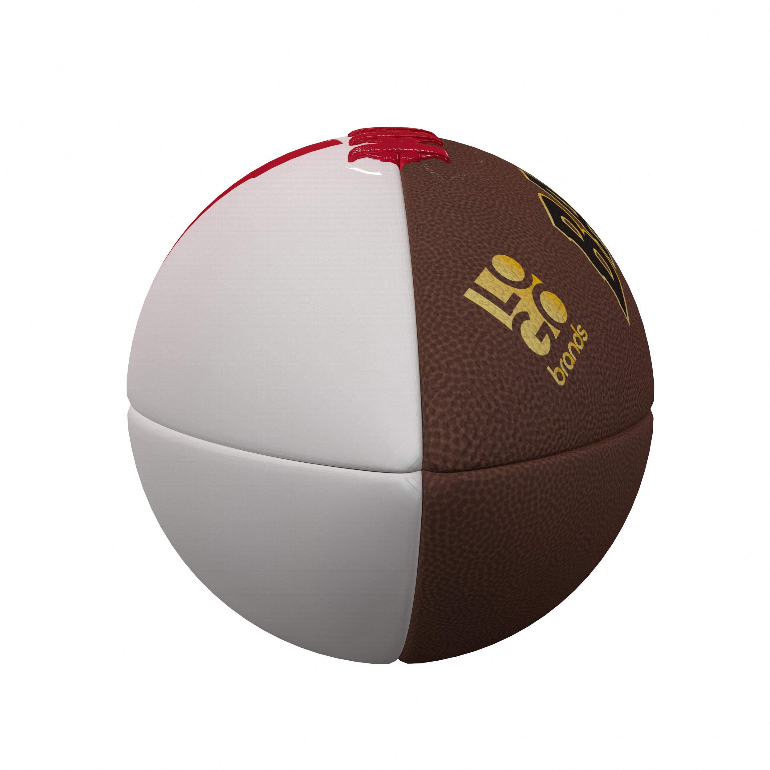 Logo Brands NCAA Wisconsin Badgers Official-Size Autograph Football, Team Color