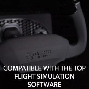 Honeycomb Aeronautical Alpha Flight Yoke & Switch Panel - Aviation Control System for Fight Simulation - Home Cockpit for Sim Enthusiasts &, Aspiring Pilots - 180 Degree Rotation - Switch Panel – PC