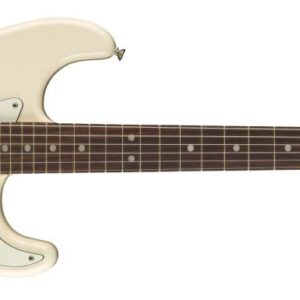 Fender Albert Hammond Jr. Signature Stratocaster Electric Guitar, Olympic White, Rosewood Fingerboard