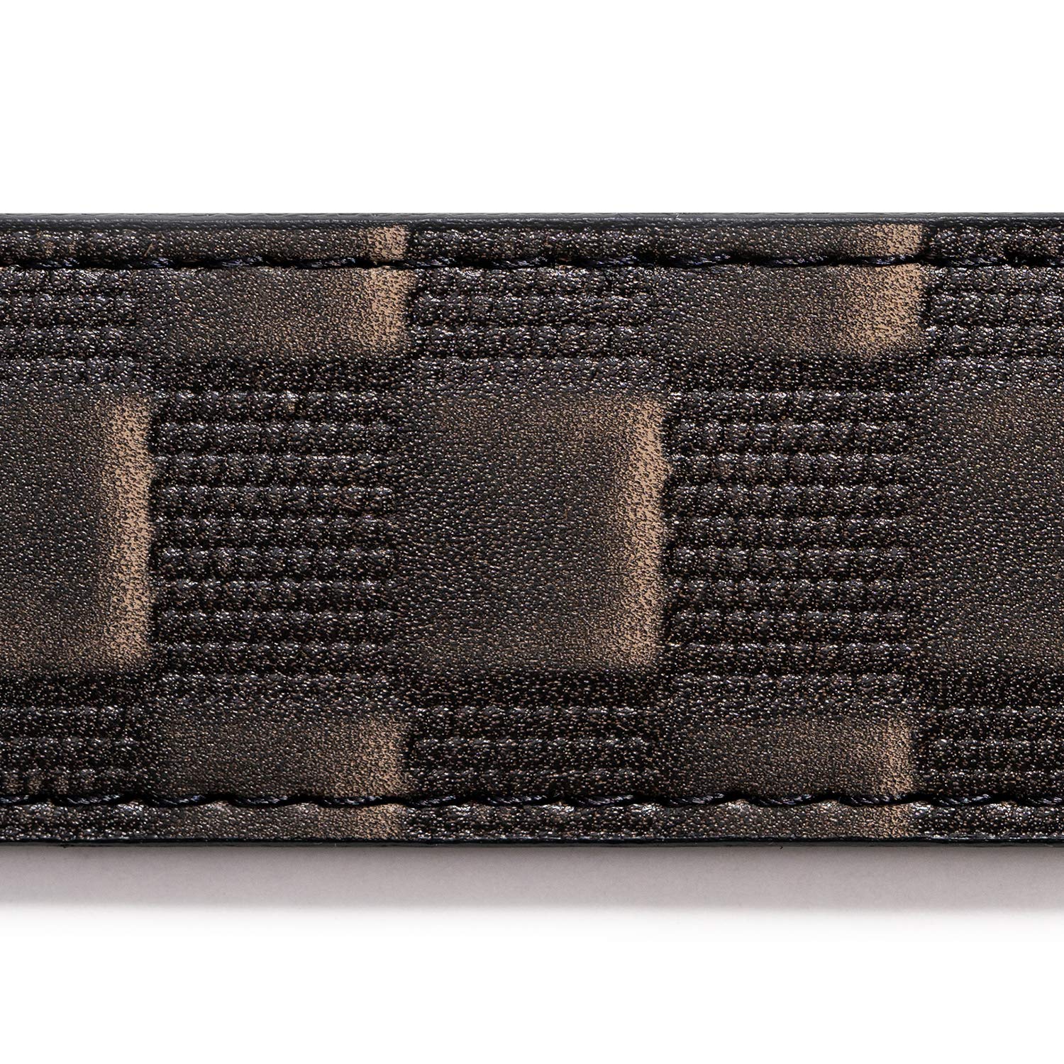 SlideBelts 1.25" Belt Strap (Faux Leather, Distressed Checkered, 48")