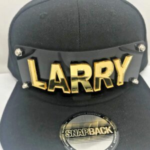 Personalized Custom Snapback Hat Six Panel Flat Bill Snap Back Hat Cap with Laser Cut Graffiti Letters, Custom Made to Order, Comfortable and Unique, Great Gift, an Exclusive Creation