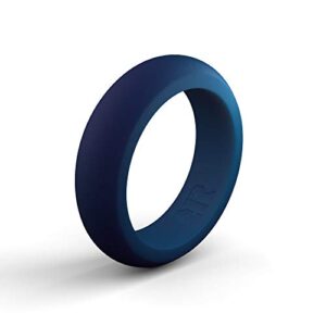 Women's Navy Blue Silicone Ring