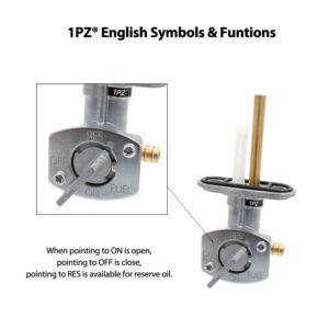 1PZ W35-GL1 Fuel Valve Petcock Shut Off Replacement for Yamaha Warrior 350 YFM350 1987 1988 1989 1990 1991 1992 1993 1994 1995 1996 1997 1998 1999 2000 2001 2002 2003 2004 21V-24500-20-00