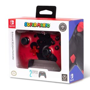 PowerA Enhanced Wireless Controller for Nintendo Switch - Mario Silhouette