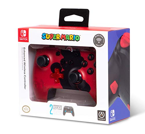 PowerA Enhanced Wireless Controller for Nintendo Switch - Mario Silhouette