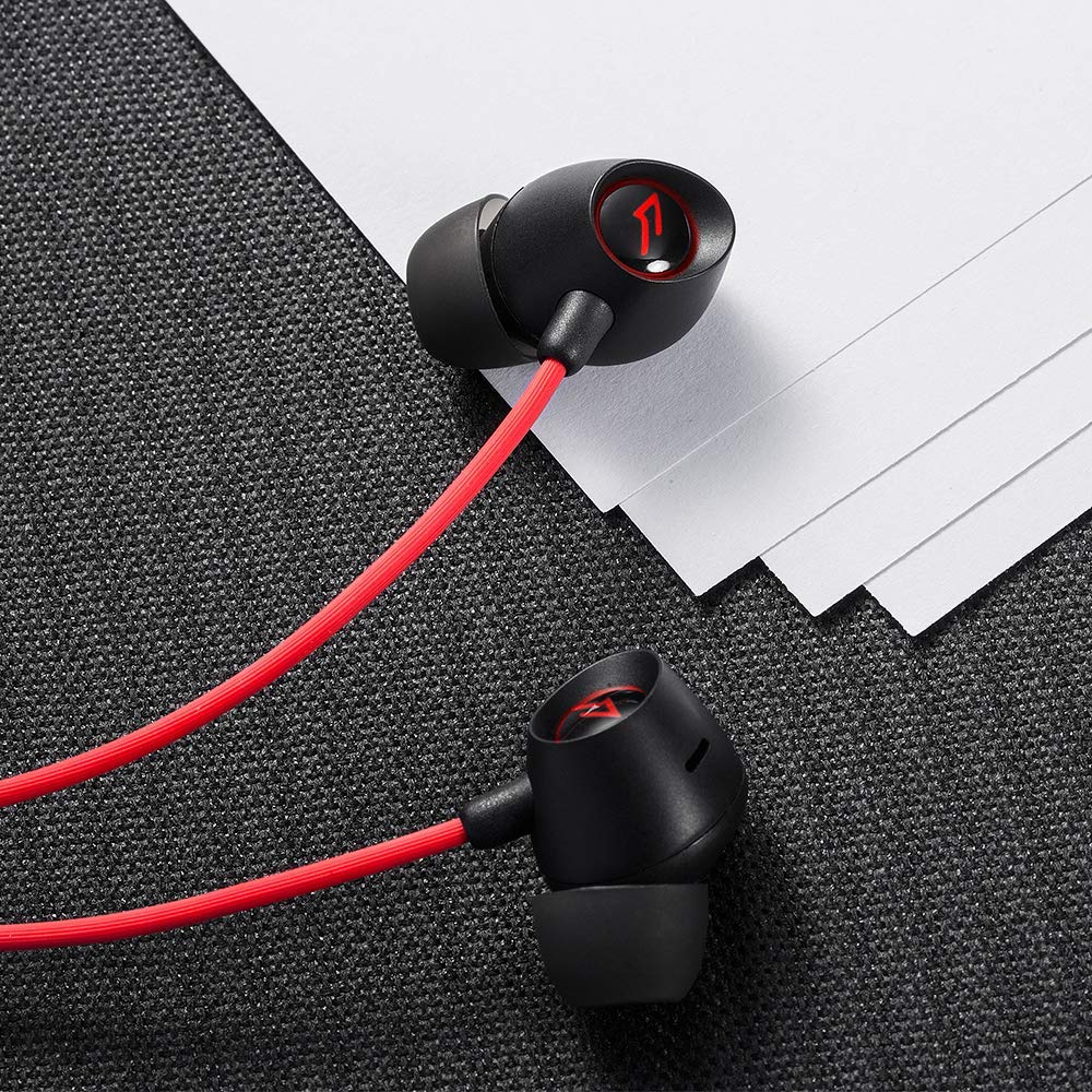 1MORE Spearhead VR BT in-Ear Headphones Bluetooth Gaming Earphones with Microphone, 3D Stereo Wireless Sound, LED, Environmental Noise Cancellation, Fast Charging and Volume Controls for Esports