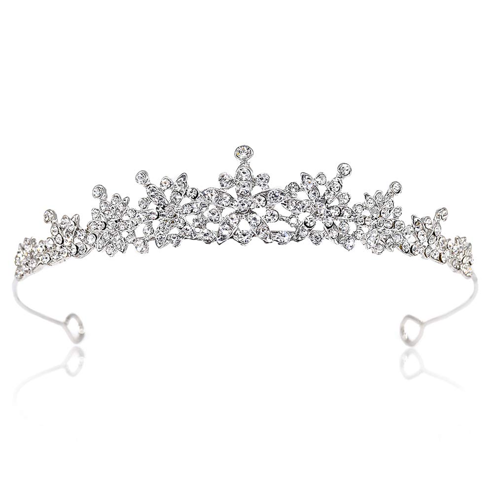 Rhinestone Crystal Tiara Headbands and Small Tiara For Women Bride Wedding Birthday Pageant Prom Crown