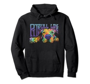 pitbull love hoodie unisex