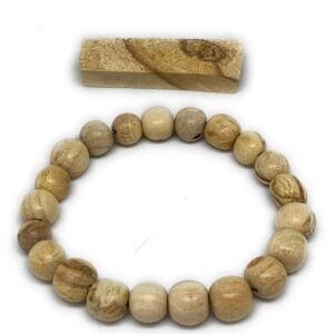 palo santo wood Bracelet hand-crafted made holy wood meditation relaxation