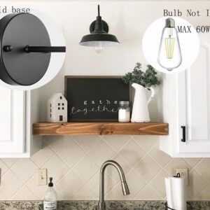 BRIGHTESS Bathroom Light Fixtures,Black Vanity Light, Decor Gooseneck Barn Light,E26 Farmhouse Wall Lamps Sconces Kitchen Bedroom Hardwired (2 Packs)