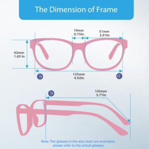 Firmoo Classic Square Blue light Blocking Computer/TV Reading Glasses,Glare Free Readers,Lightweight Plastic Frame Unisex Women/Men(Clear Frame)