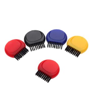 muxsam pocket golf club groove brush mini golf club brushes portable soft d-brush 5-pack color random for cleaning golf heads golf ball shoes