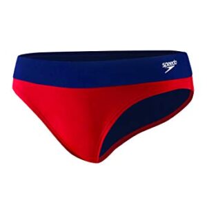 Speedo Women's Guard Swimsuit Bottom Endurance Hipster , Us Red, Large