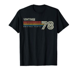 vintage 1978 birthday t-shirt