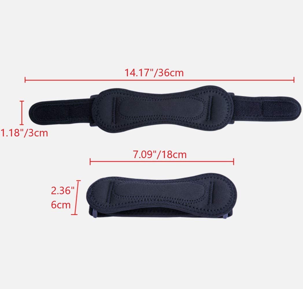 Onwon 2 Pcs Knee Strap Knee Support Patella Stabilizer for Knee Pain Relief, Hiking and Sport Training - Knee Brace, Knee Band, Knee Pad, Knee Stabilizer, Patella Strap, Patella Brace, Patella Band